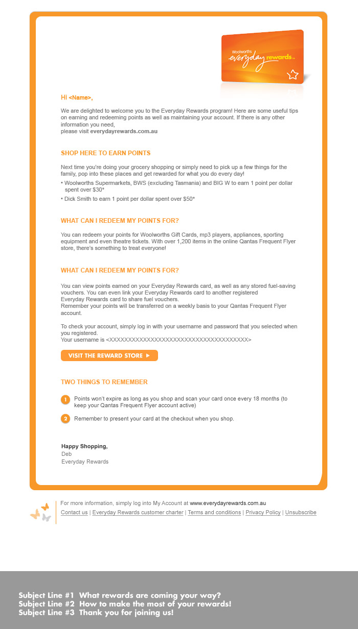 edr members QFF Woolworths supermarket