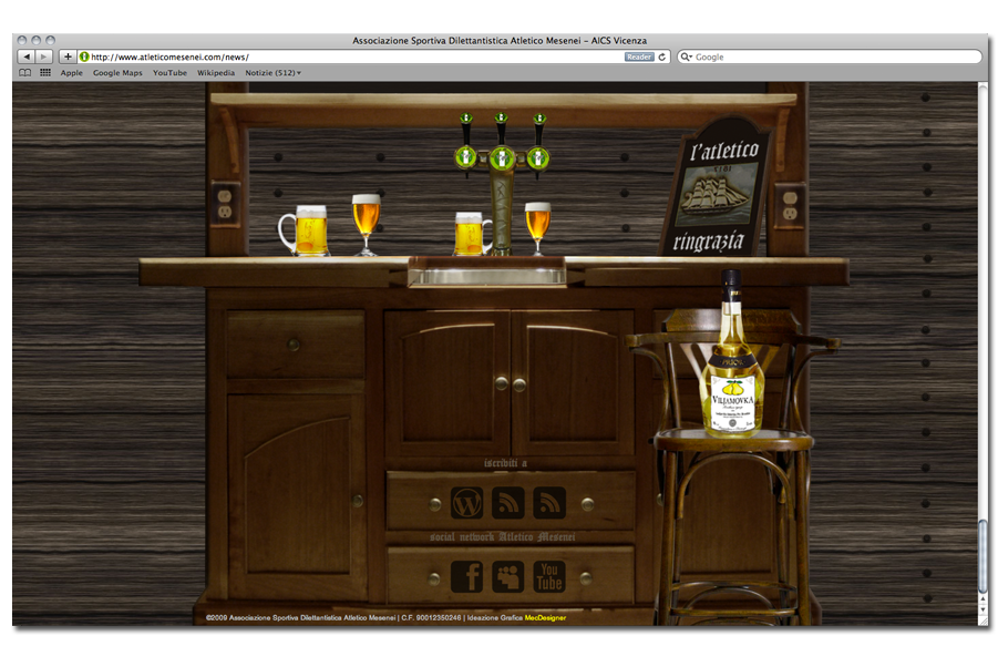 web page atletico mesenei