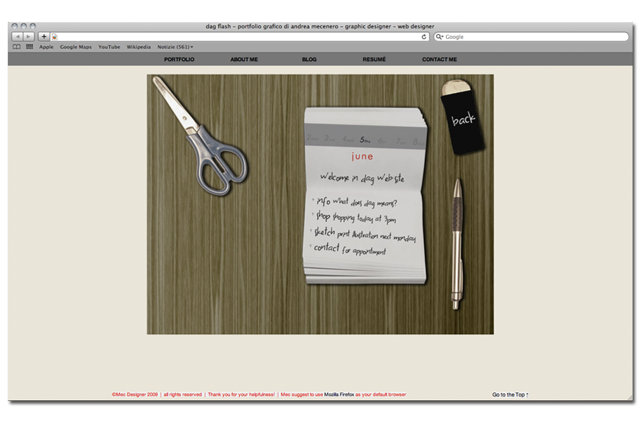 dag flash website preview