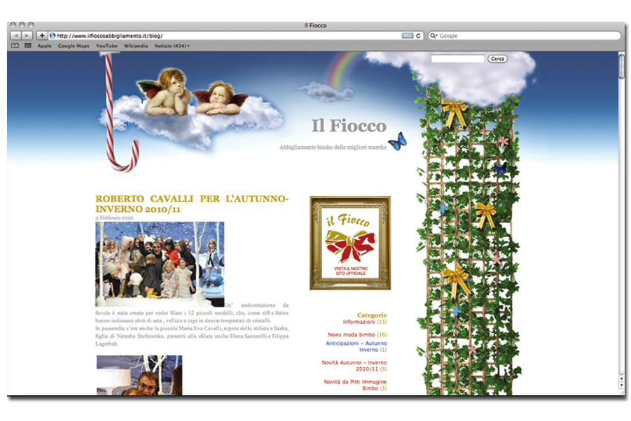 home page header il fiocco abbigliamento