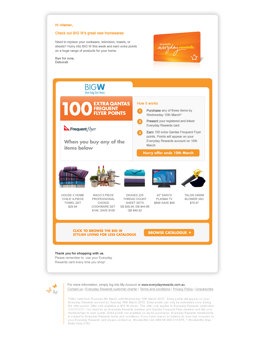 edm Big W Woolworths supermarket