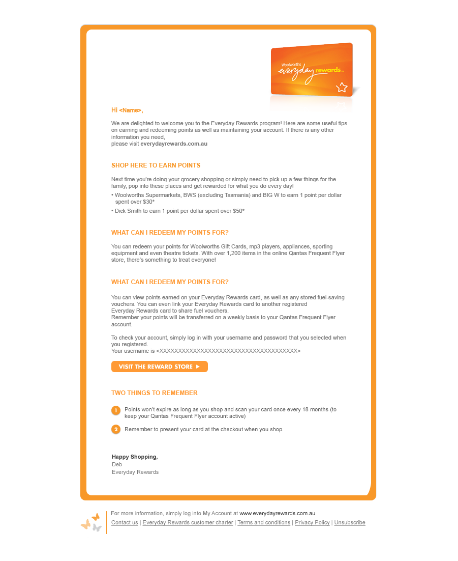 edr members QFF Woolworths supermarket